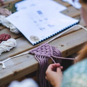 Macramé slinger maken